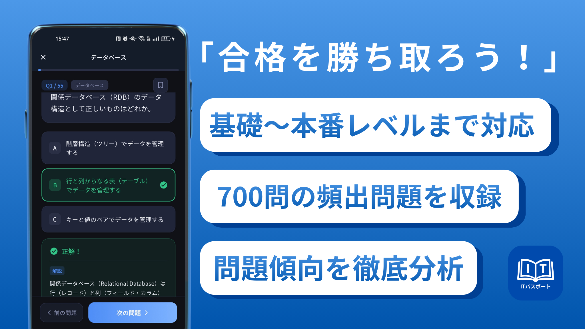 ITパスポート試験対策アプリ